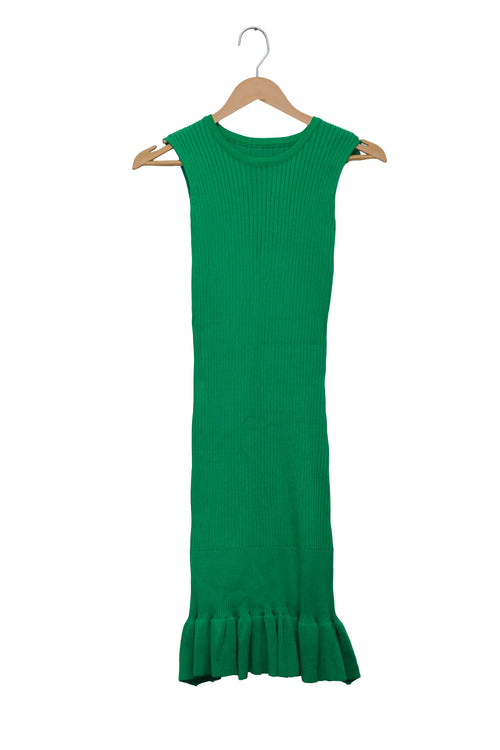 Matcha Mood Ruffle Dress
