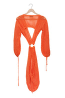 Tangerine Ring Cutout Knit Dress