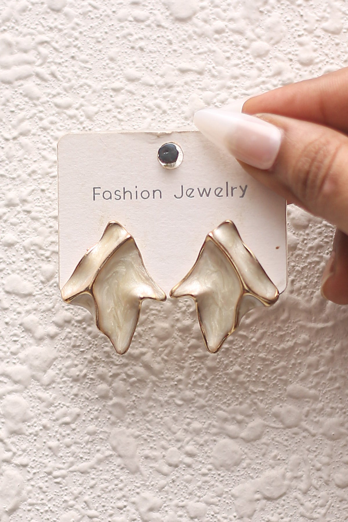 Ivory Petal Earrings
