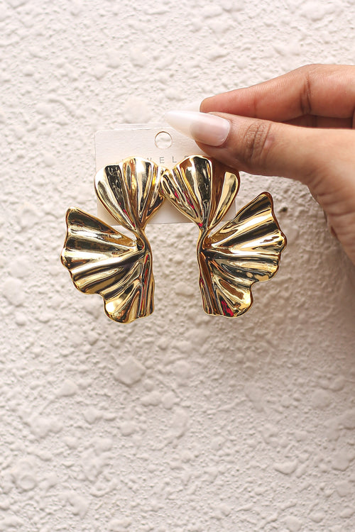 Golden Ginkgo Earrings
