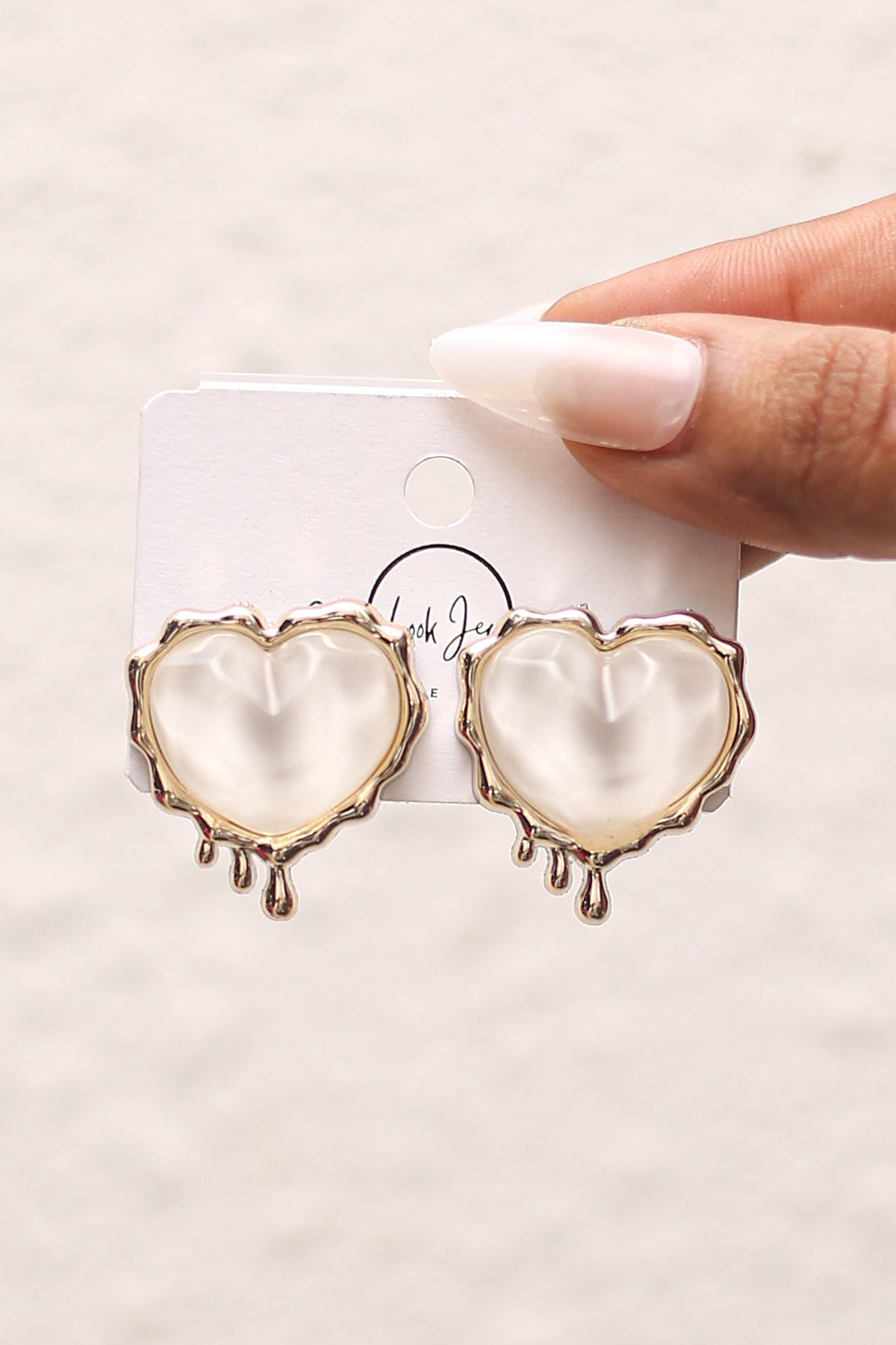 Pearl Heart Earrings