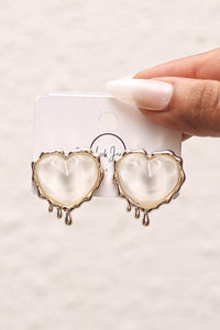 Pearl Heart Earrings