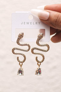 Serpentine Crystal Earrings