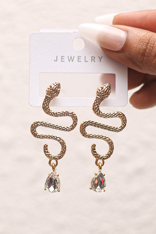 Serpentine Crystal Earrings