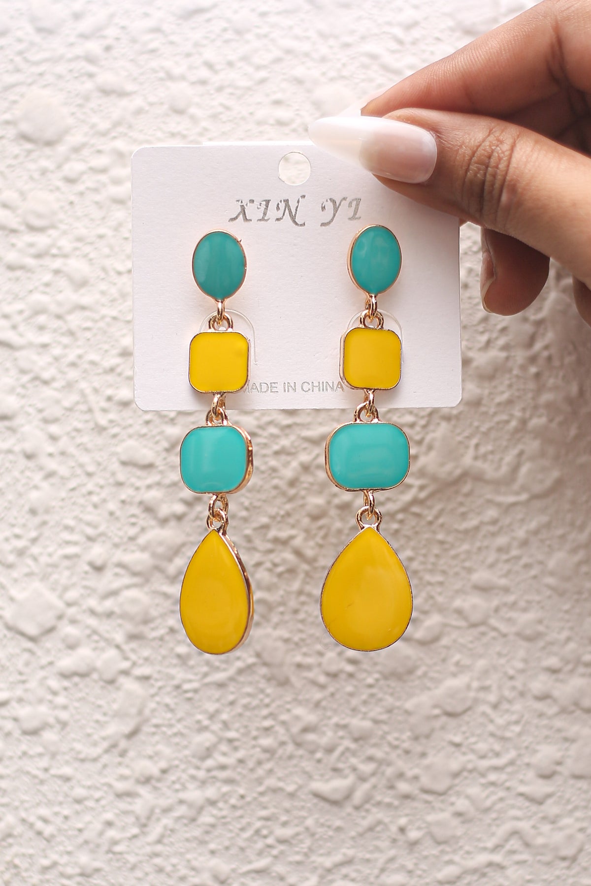Sunshine Aqua Drop Earrings