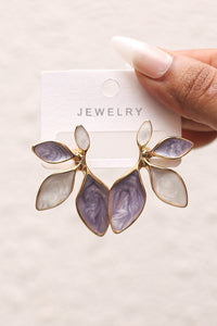 Lavender Leaf Earrings