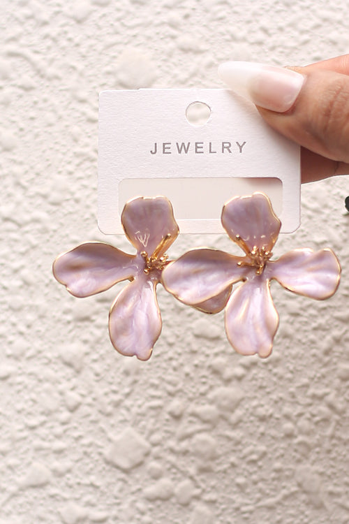 Lilac Orchid Earrings