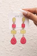 Coral Lemon Drop Earrings