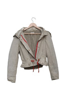Stone Contrast Drawstring Jacket