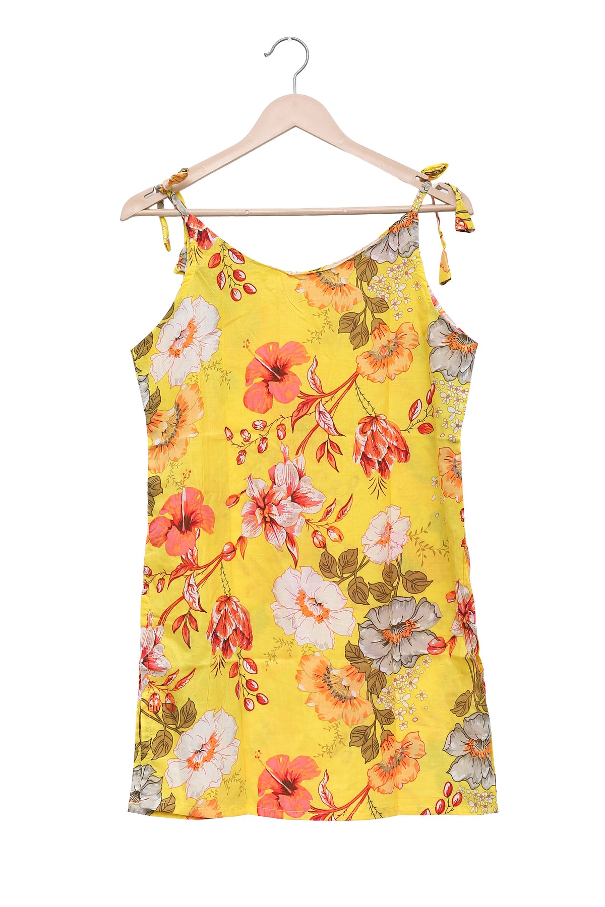 Sunshine Floral Tie Shoulder Kurti