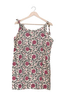 Ivory Rose Vine Tie Shoulder Kurti
