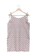 Ivory Ditsy Floral Tie Shoulder Kurti