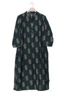 Forest Green Floral Motif Kurti