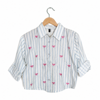 Bow Striped Shirt"