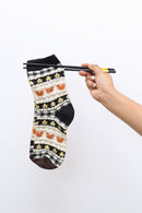Cozy Cat Patchwork Socks
