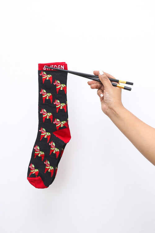 Swedish Horse Black Socks