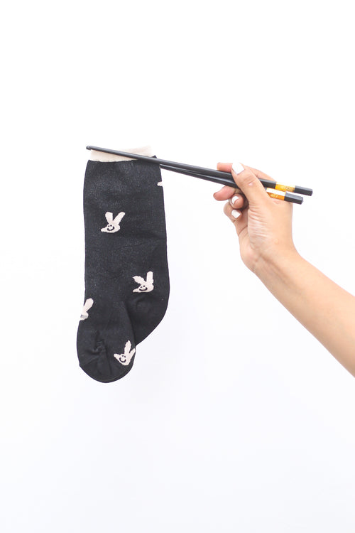 Bunny Noir Socks