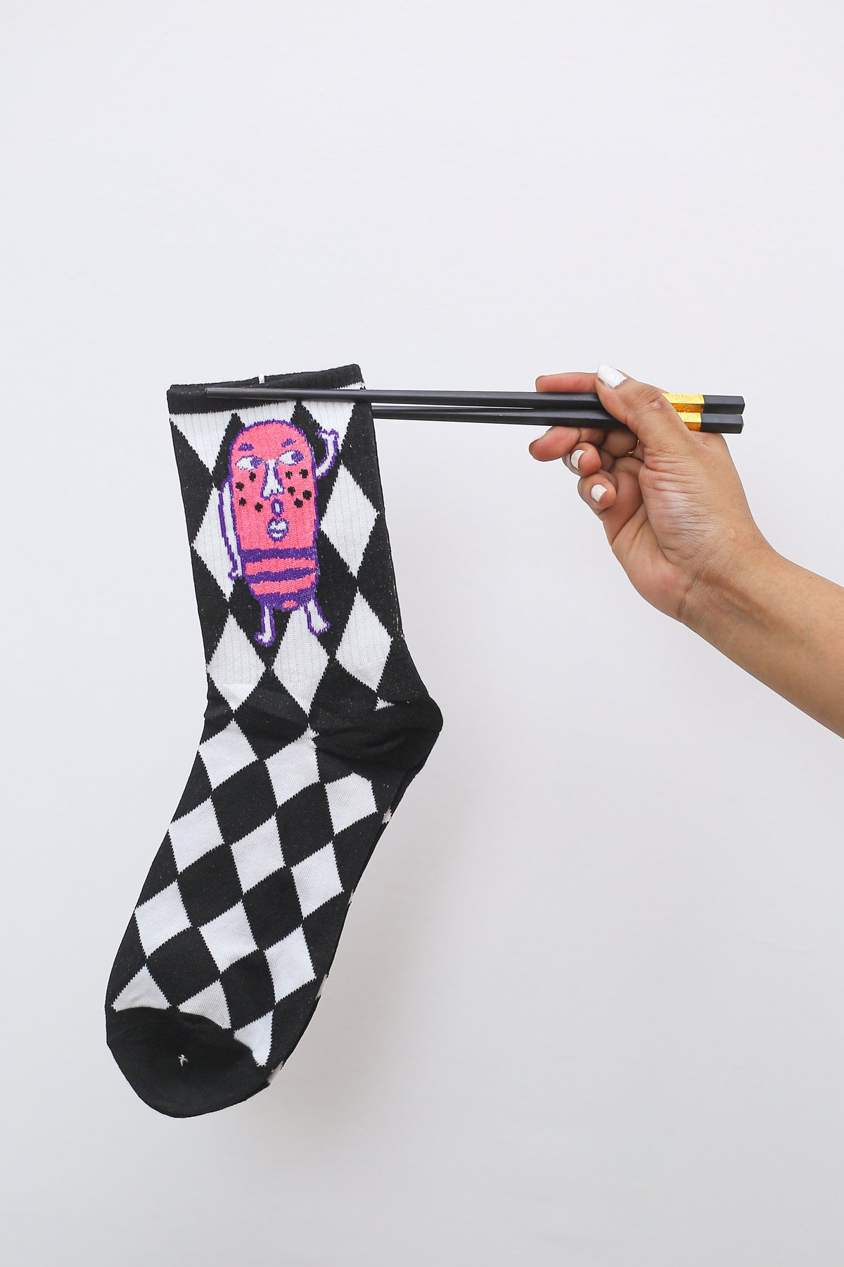 Checker Pop Character Socks
