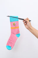 Pink Pop Character Socks