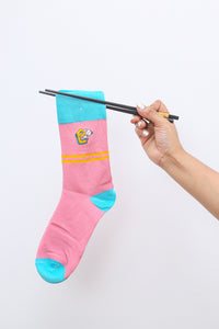 Pink Pop Character Socks