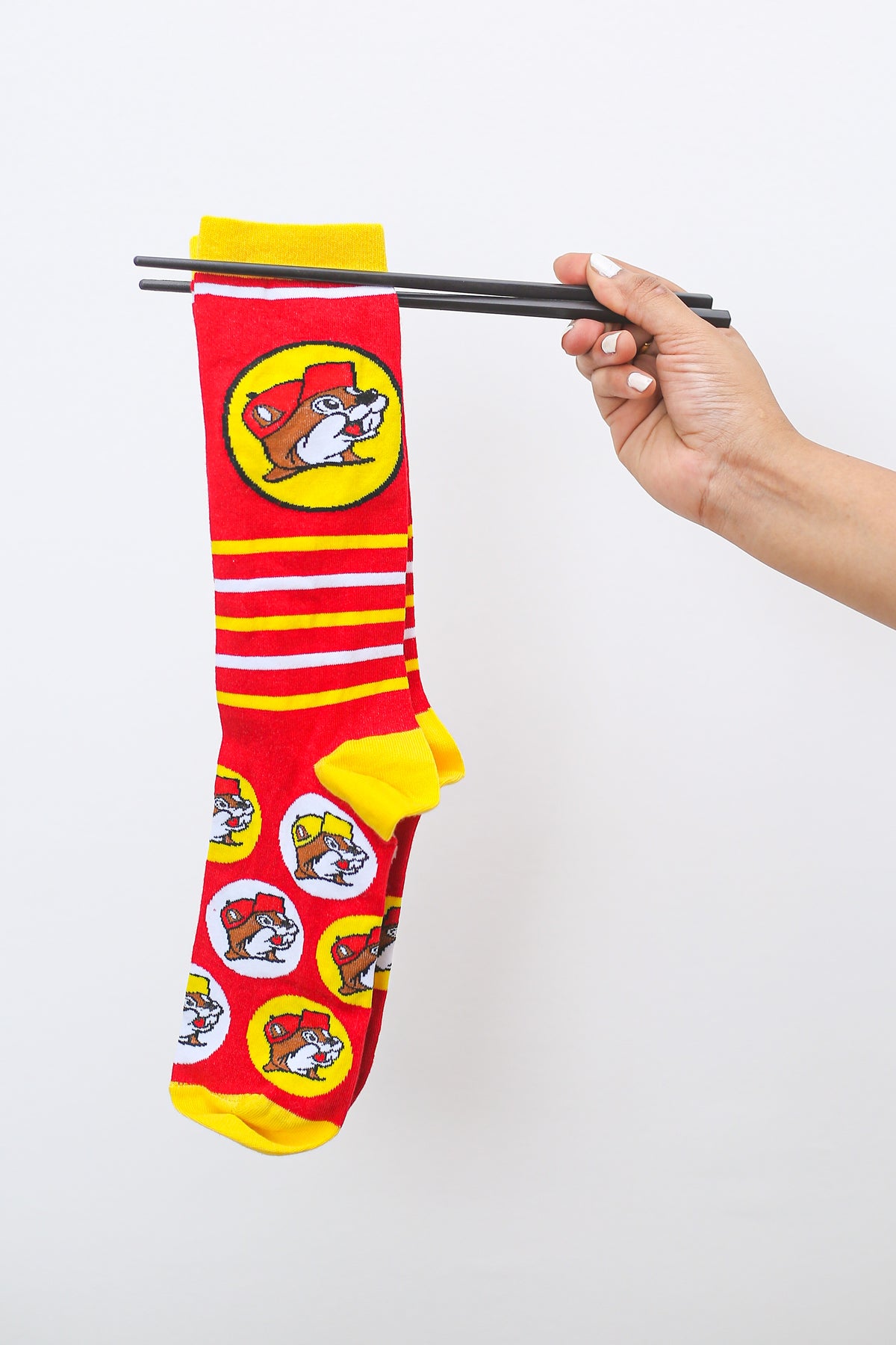 Retro Red Mascot Socks