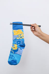 Coastal Noodle Blue Socks