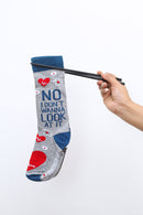 Heartbreak Grey Socks