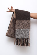 Mocha Coffee Run Colourblock Scarf