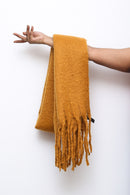Mustard Golden Hour Tassel Scarf