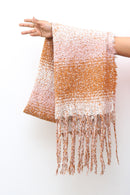 Caramel Blush Textured Scarf