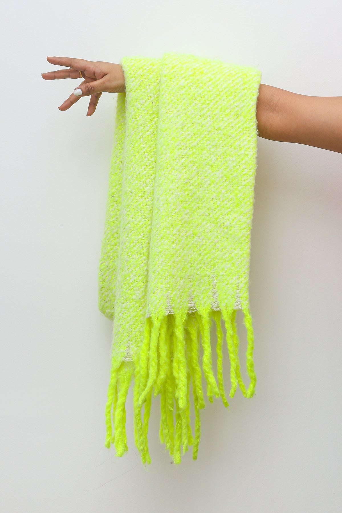Neon Lime Cozy Scarf