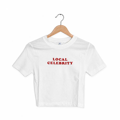 Local Celebrity Crop Tee"